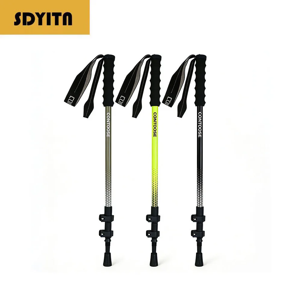 

Ultra Light Telescopic Hiking Poles Professional Outdoor Multi Functional Walking Sticks For Adult Hiking Equipment