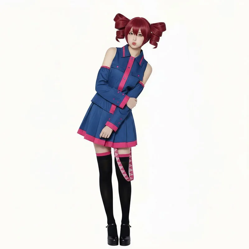 Kasane Teto Cosplay Anime Costume Halloween Party Suit JK Sailor Dress High School Halloween Uniform for Women  Anime Convention
