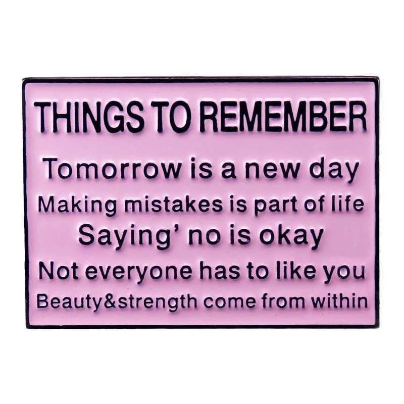 It's okay To Saying No. Not Everyone Has To Like You Metal Brooch Things To Remember Interesting Badge Accessory Gifts