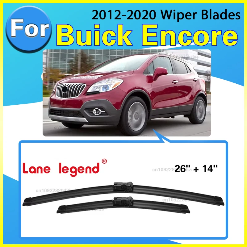 

For Opel Mokka Buick Encore 2012-2020 Wiper Front Wiper Blades 26"+14" Windshield Windscreen Front Window 2013 2014 2015 2016