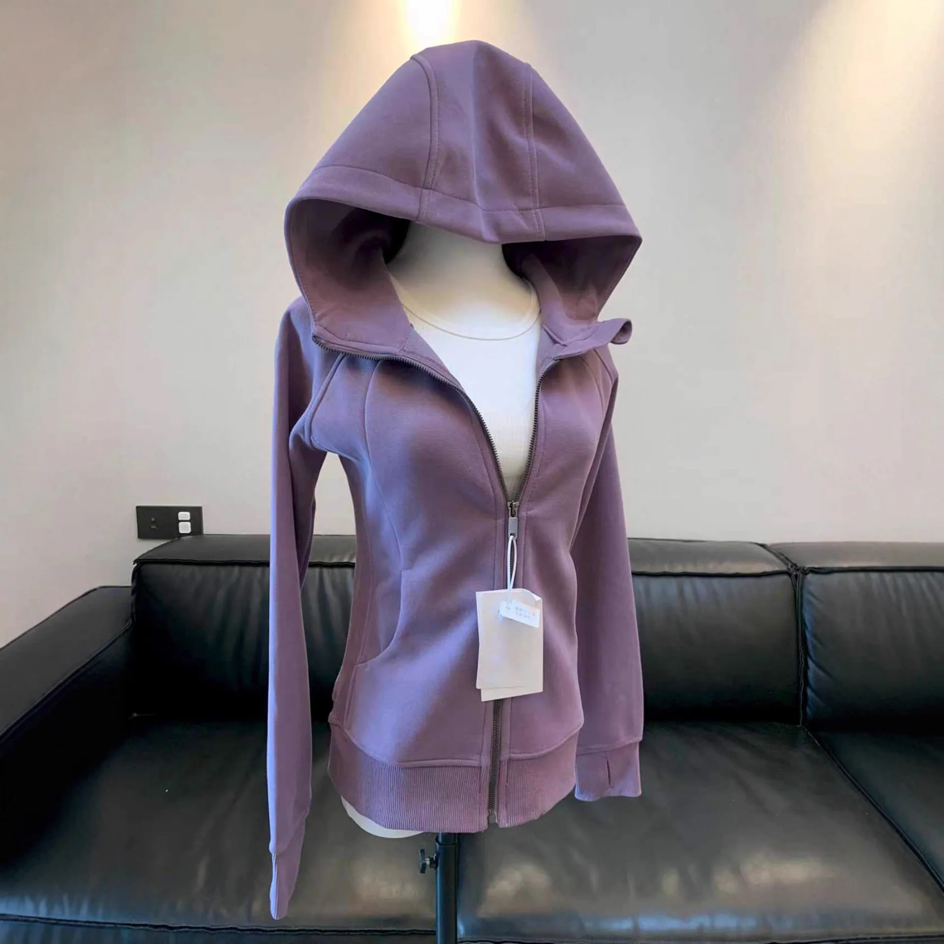 

Sweater Top Cardigan Zipper Casual Women's Fleece Thickened Hooded Jacket