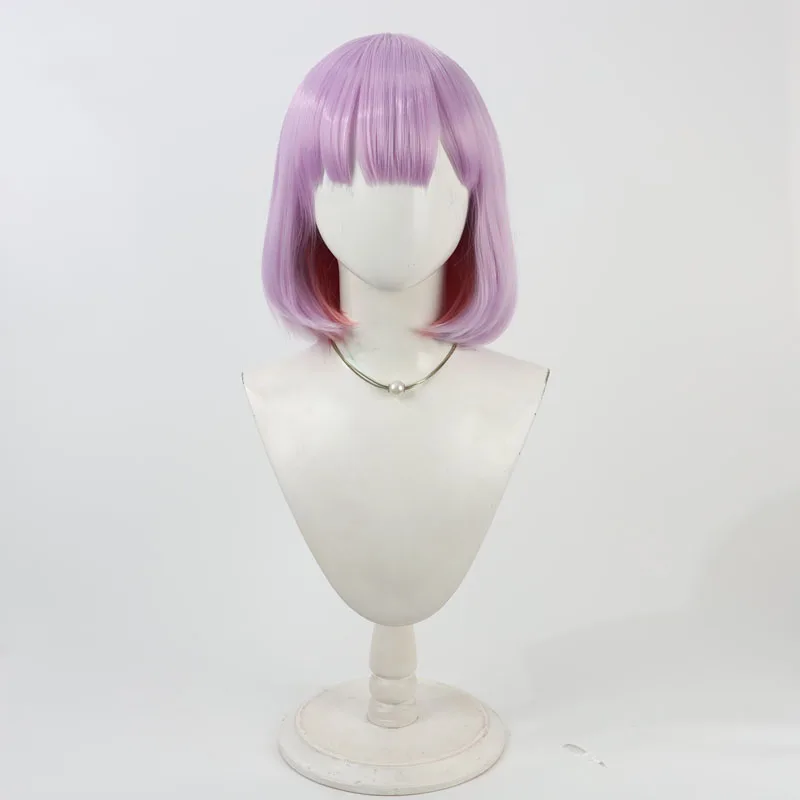 Parrucca cosplay virtuale YouTuber shinomiya runa Halloween Party Prop Capelli sintetici Fibra resistente al calore + cappuccio per parrucca