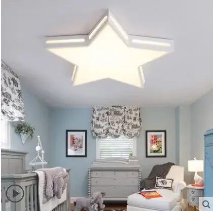 

Star ceiling lamp Creative warm children's room five-pointed star lights eye led boy girl room bedroom lamps