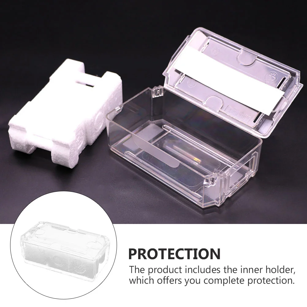 Watch Organizer Transparent Box Wallet Holder Jewelry Man Tabletop Trash Can Mens Ring