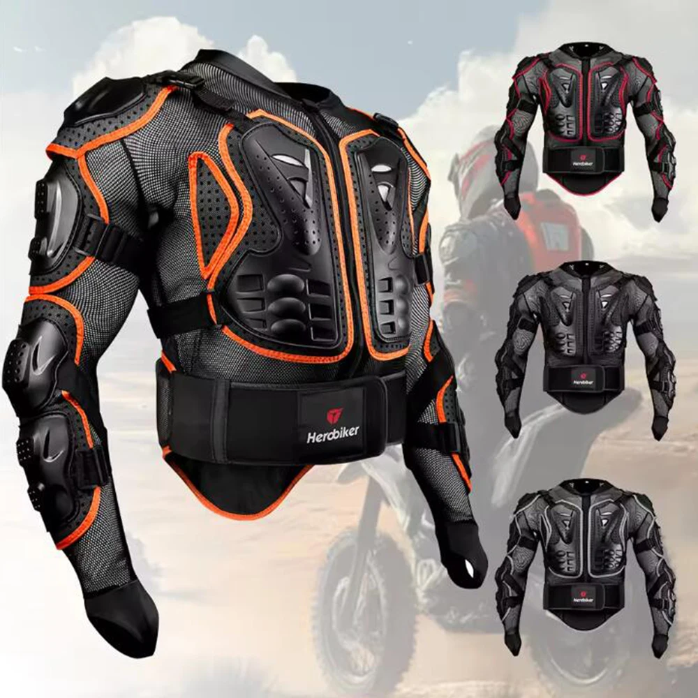 

Men Motocross Jacket Motorcycle Armor Adult Shock Full Body Armor Motorcycle Riding Protection Bike Riding Jacket Protection