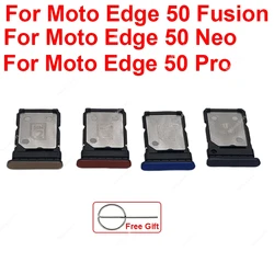 SIM Card Tray Holder For Motorola MOTO Edge 50 Fusion Sim Card Slot Card Reader Adapter Replacement Repair Parts