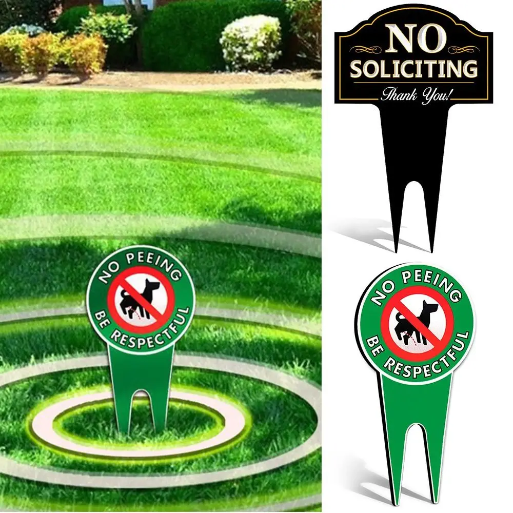 Outdoor Garden Lawn Please Pick Up After Your Dog Wood Garden Ornament No Pooping Dog Sign Welcome Sign Easy to Use Yard Sign