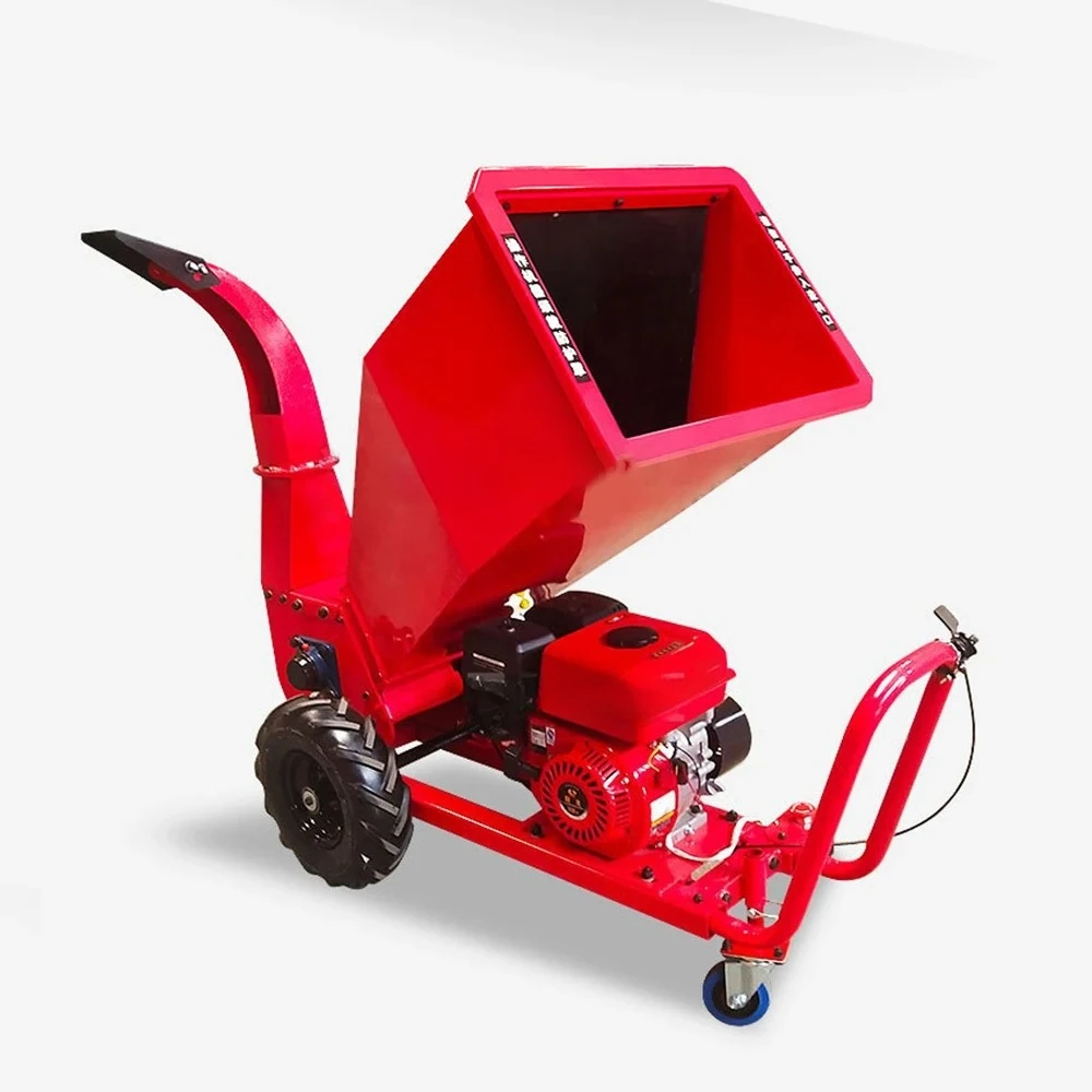 

Hand Push Garden Branch Weed Crusher Crawler Shredders Orchard Pruning Branch Feed Crushing Machine Hand Start