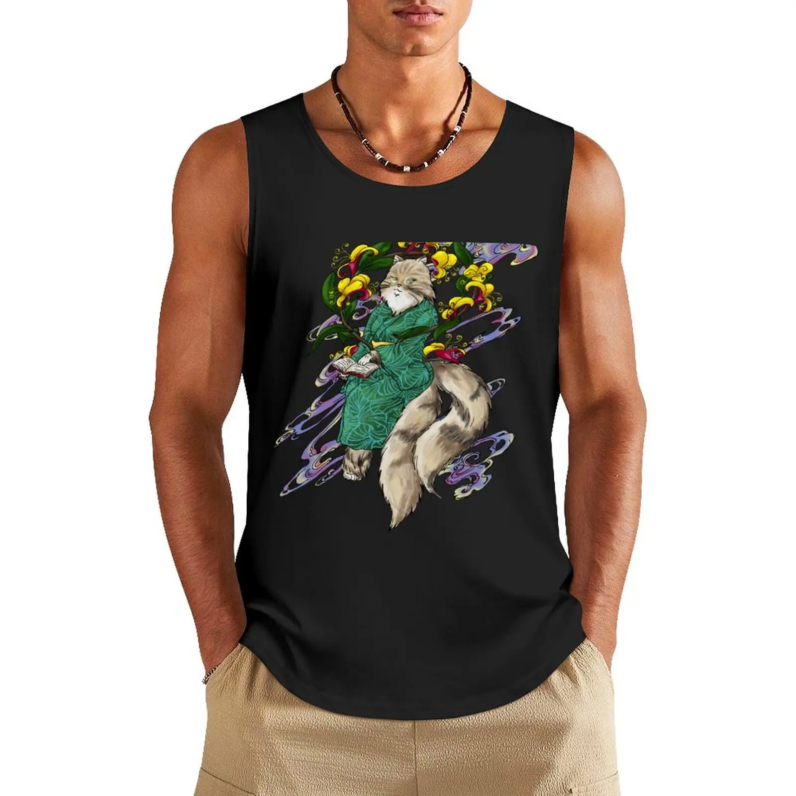 

Honeysuckle Neko Tank Top gym clothes for man sexy clothes men summer clothes man 2025