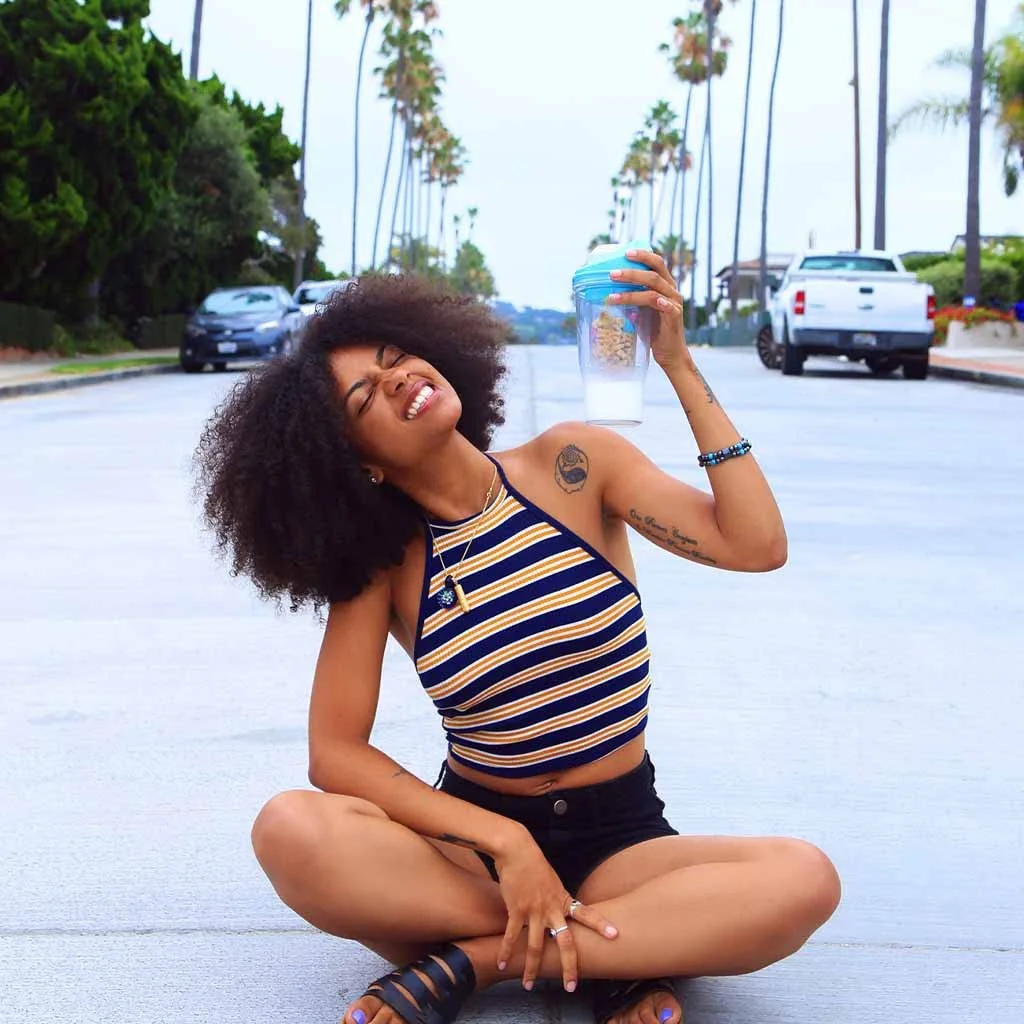 كوب إفطار جديد مزدوج الطبقات، كوب حليب وحبوب، منفصل، محمول، مانع للتسرب، ثنائي الاستخدام للساخنة والباردة، كوب حبوب بلاستيكي محمول #3