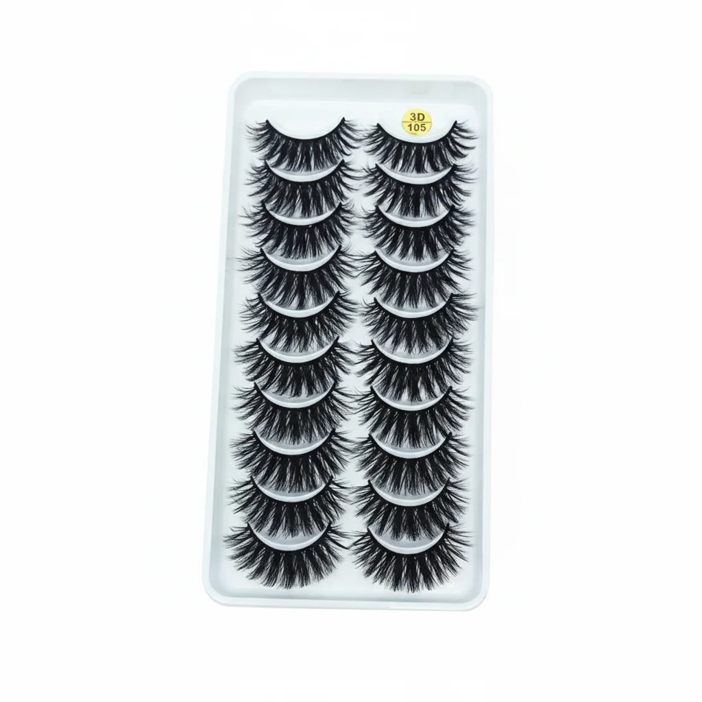 3D False Eyelashes full srips 10 Pairs Soft Thick Multi Layer Design For Daily And Party cosplay lash makeup - view 6