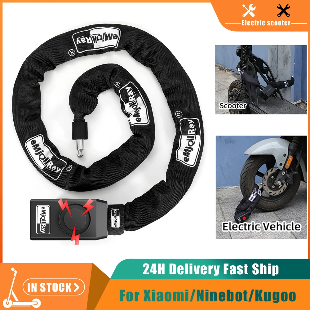 

Wireless Remote Anti-theft Lock Alarm for Xiaomi M365/PRO/MI3 for INOKIM/Kugoo Electric Scooter Anti-theft Safety Chain Lock