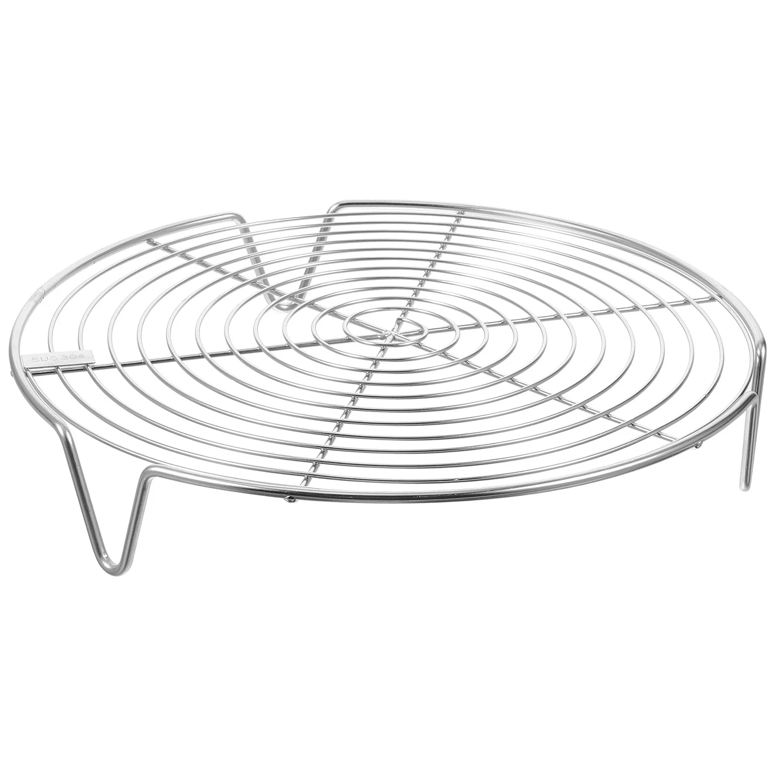 

Round Stainless Steel Steaming Rack 3-Leg Pot Steamer Insert for Even Heat Distribution Fast Cooking Vegetable Fish Seafood