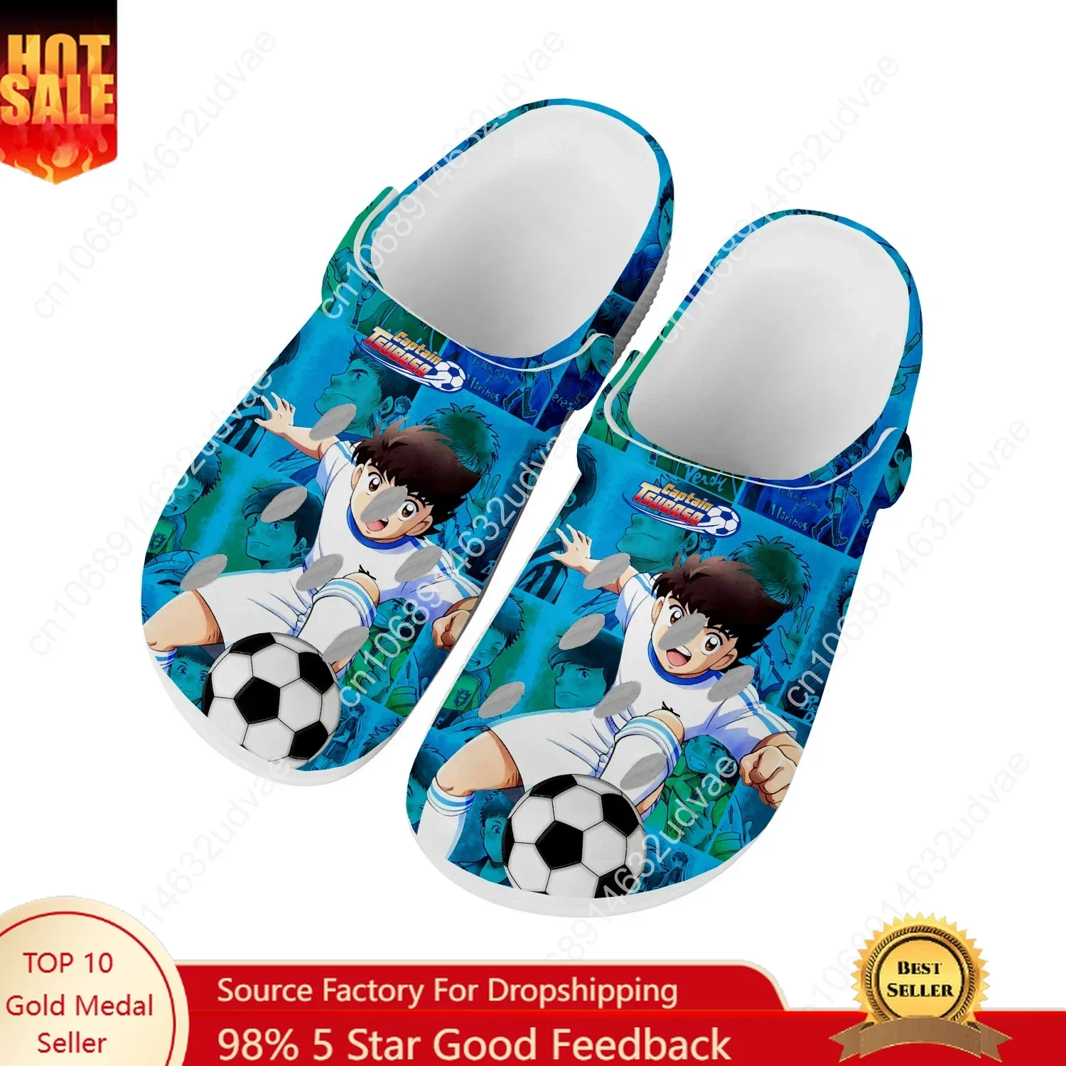 Captain Tsubasa Ozora Tsubasa Water Shoes Mens Womens Comfortable Home Garden Clogs Customizd Sandals Breathable Hole Slippers