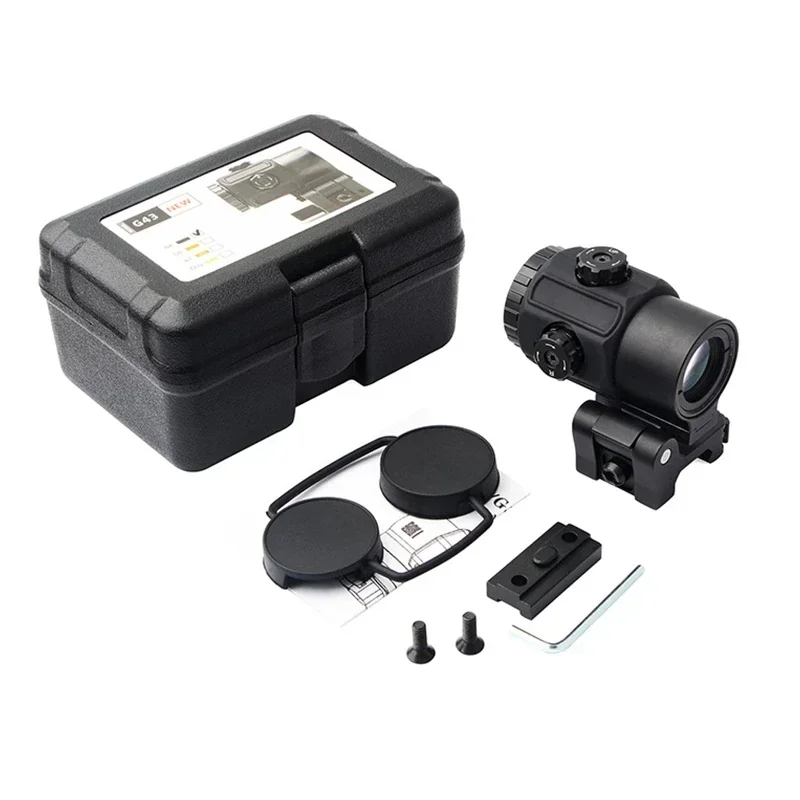 Imagem -06 - Eotech-sight Magnifier Fixo Vista com Comutável para o Lado Liberação Rápida qd Mount para Paintball Hunting 3x 5x G33 G43 G45