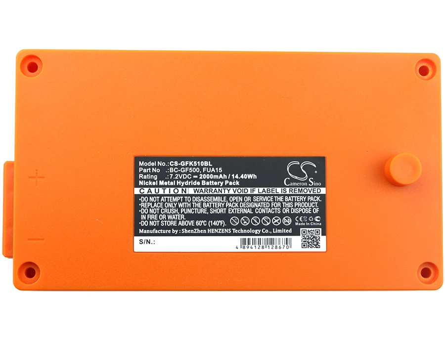 

GreenBatteryPower CameronSino 2000mAh 7.2V 14.40Wh Crane Remote Control Ni-MH Battery for Gross Funk BC-GF500，FUA15，100-001-885