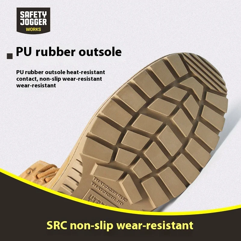 Skórzane gumowe buty robocze, wodoodporne, odporne na ścieranie, antypoślizgowe, ochrona stóp dla pracowników budowlanych.