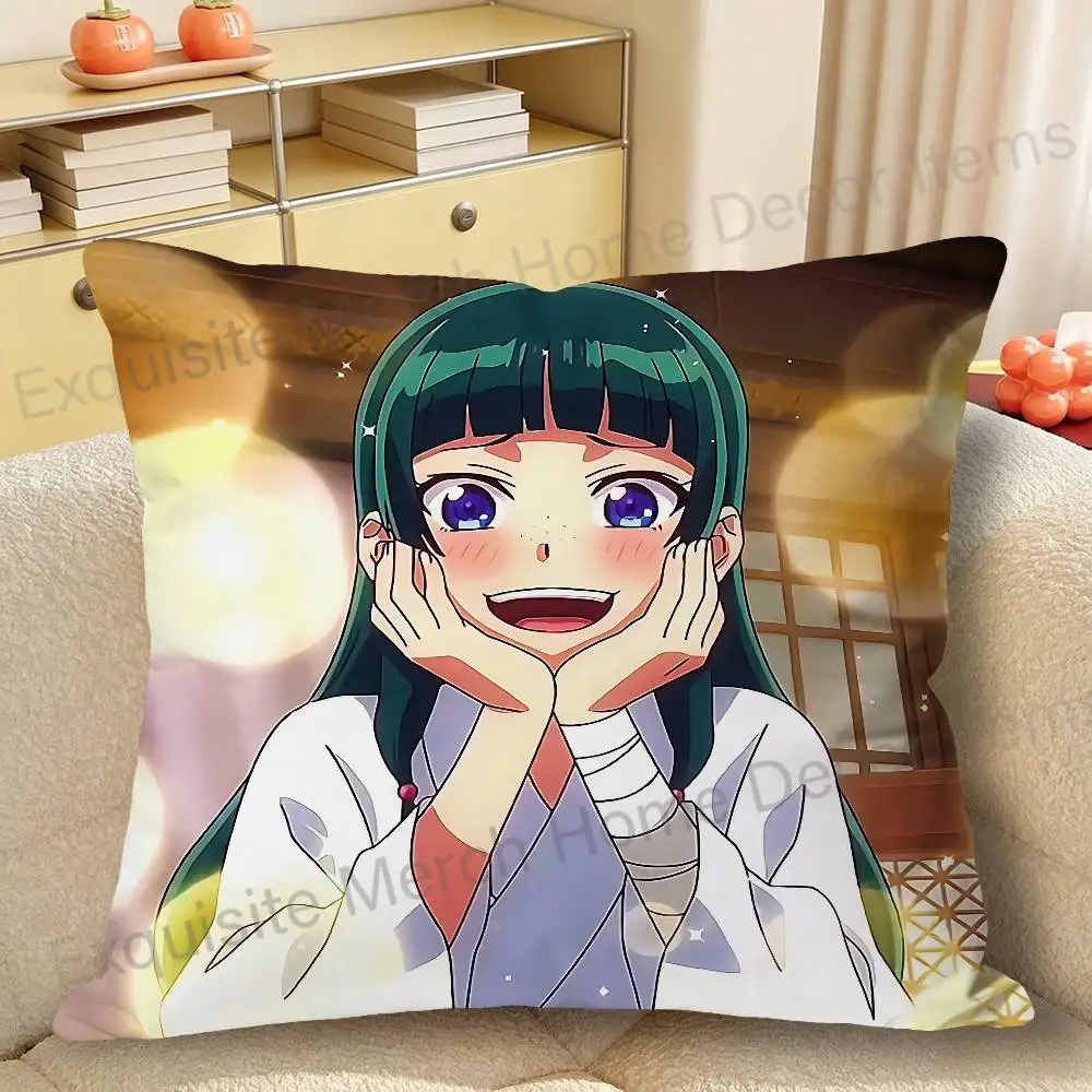 A-Apothecary Cute Maomao Pillow Cases for Bedroom Living Room Sofa Home Decor Polyester Cushion Cover with Zipper