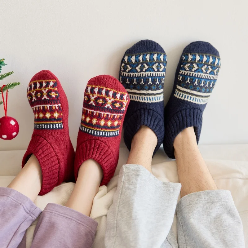 1 Paar warme Socken Paar Herbst Winter Hausschuhe Herren und Damen Home Wärme Bodensocken Gemütliche Schuhe für alle Jahreszeiten