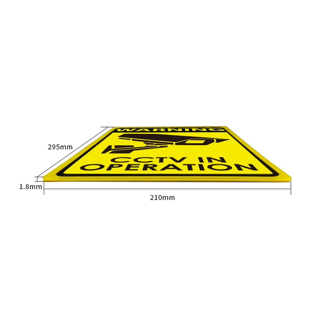 

Acrylic Warning Signs Security Sign Video Signs Outdoor CCTV Safety Traffic Monitoring Sticker Yard Guard