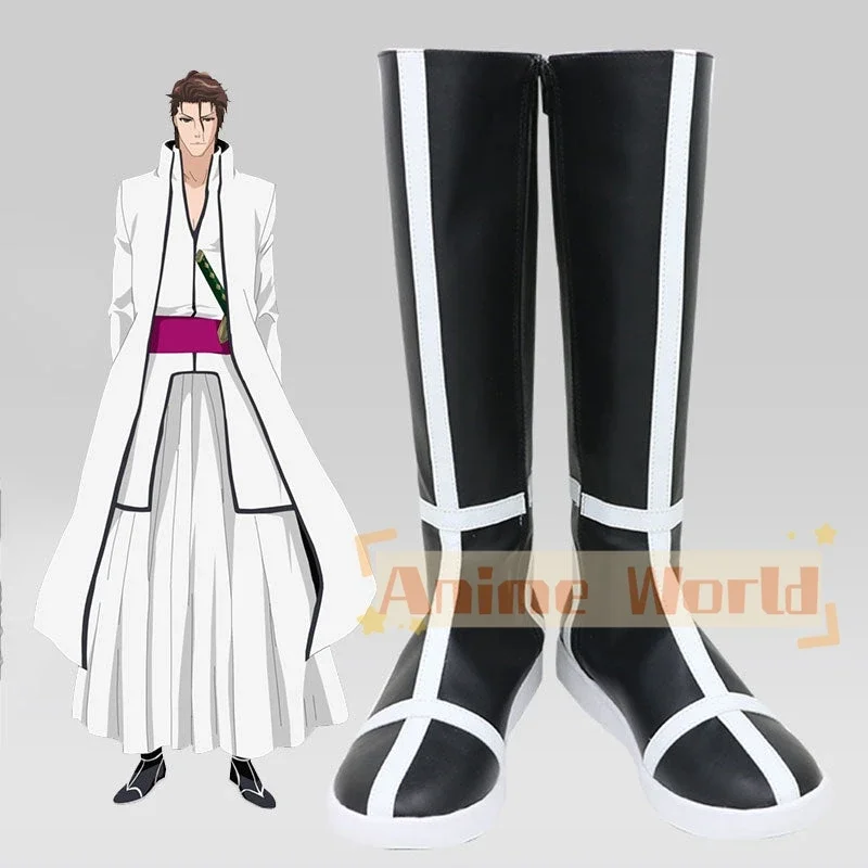 

Anime Sōsuke Aizen Seireitou Sousuke Aizen Grimmjow Jaegerjaquez Shoes Cosplay Boots