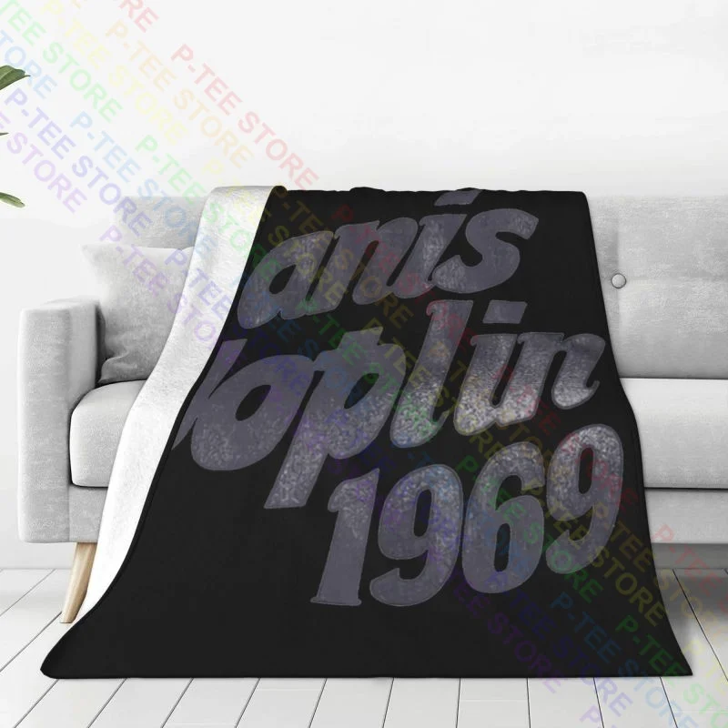 Janis Joplin 1969 Rock N Roll Music Band Blanket Warm Bedroom Comfortable Skin Friendly Sofa Decorative