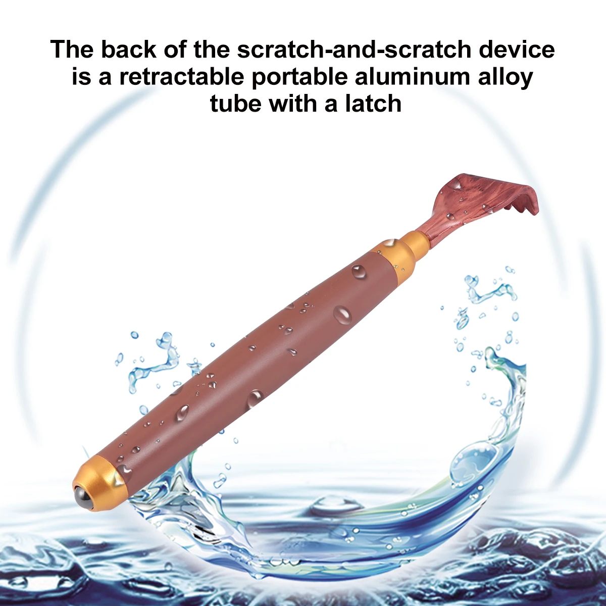 

Extendable Back Scratcher Massager ABS Aluminum Alloy Travel Size for Muscle Relaxation Itch Relief All Ages Gift