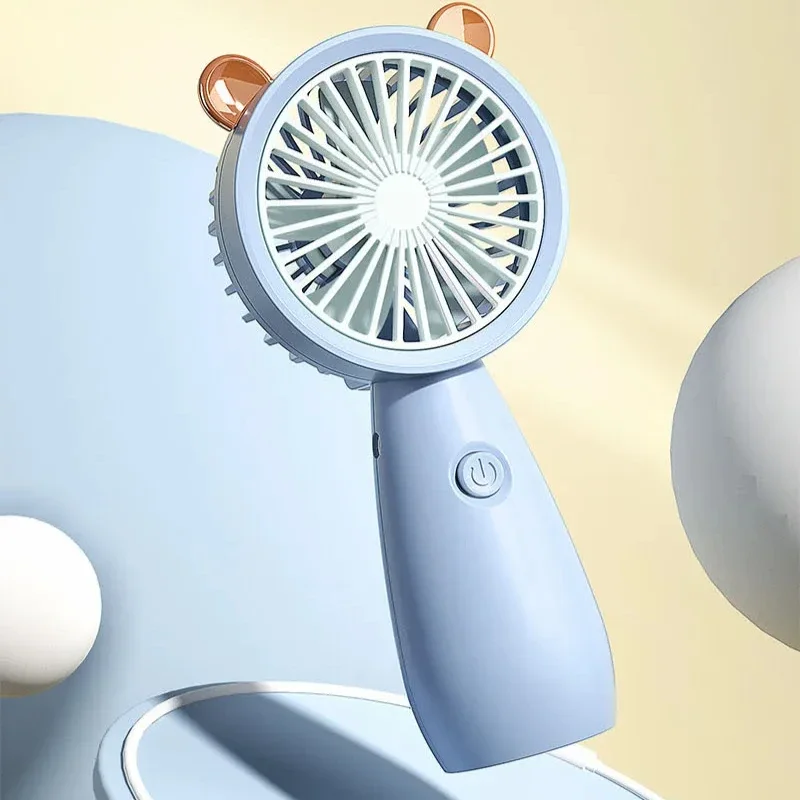 

Portable Handheld Fan Your Desk Fan with USB Rechargeable Battery Powered Cooling Accessories for Personal Use Traveling