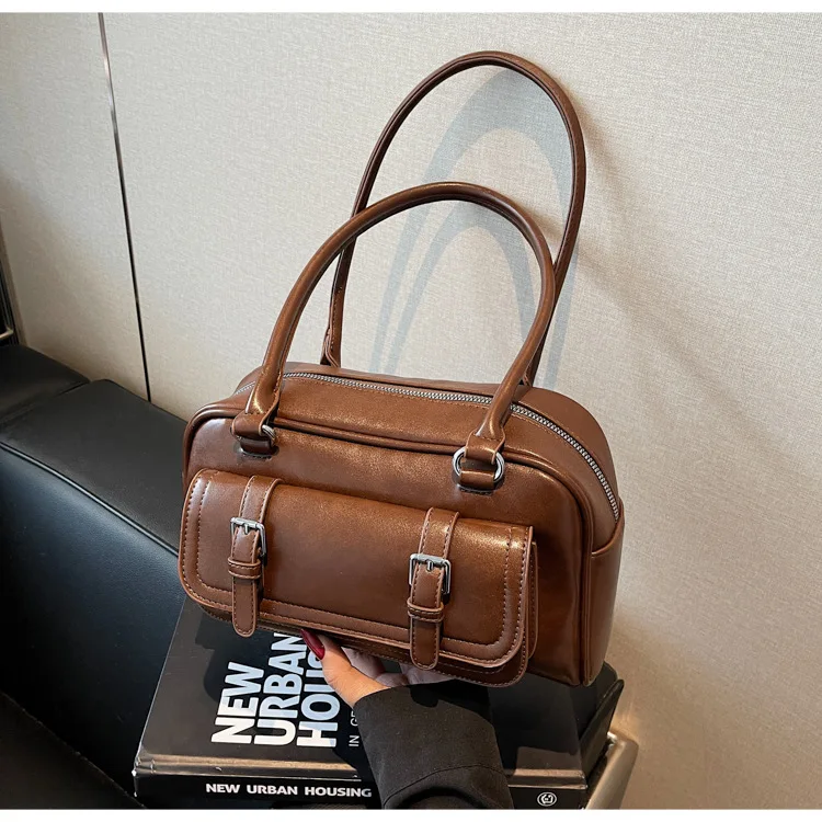 

2025 Premium Boston Bag for Women Stylish Oversized Shoulder Tote Luxe Lazy Aesthetic Crossbody Purse for Work Travel