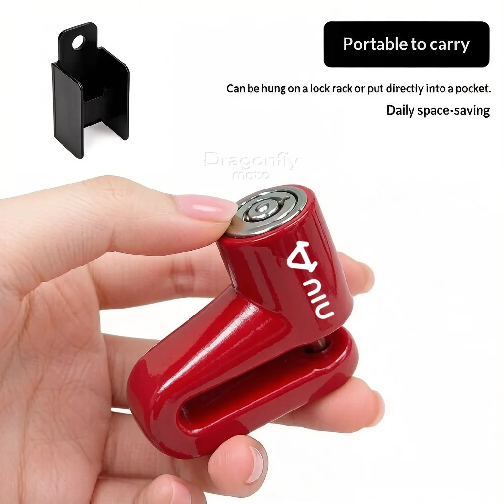 

For NIU N1 N1S M1 U1 M+ NG US U+ UQI U+B Motorcycle Disc Lock Safety Theft Protect Cap Anti-theft Lock with Steel Wire