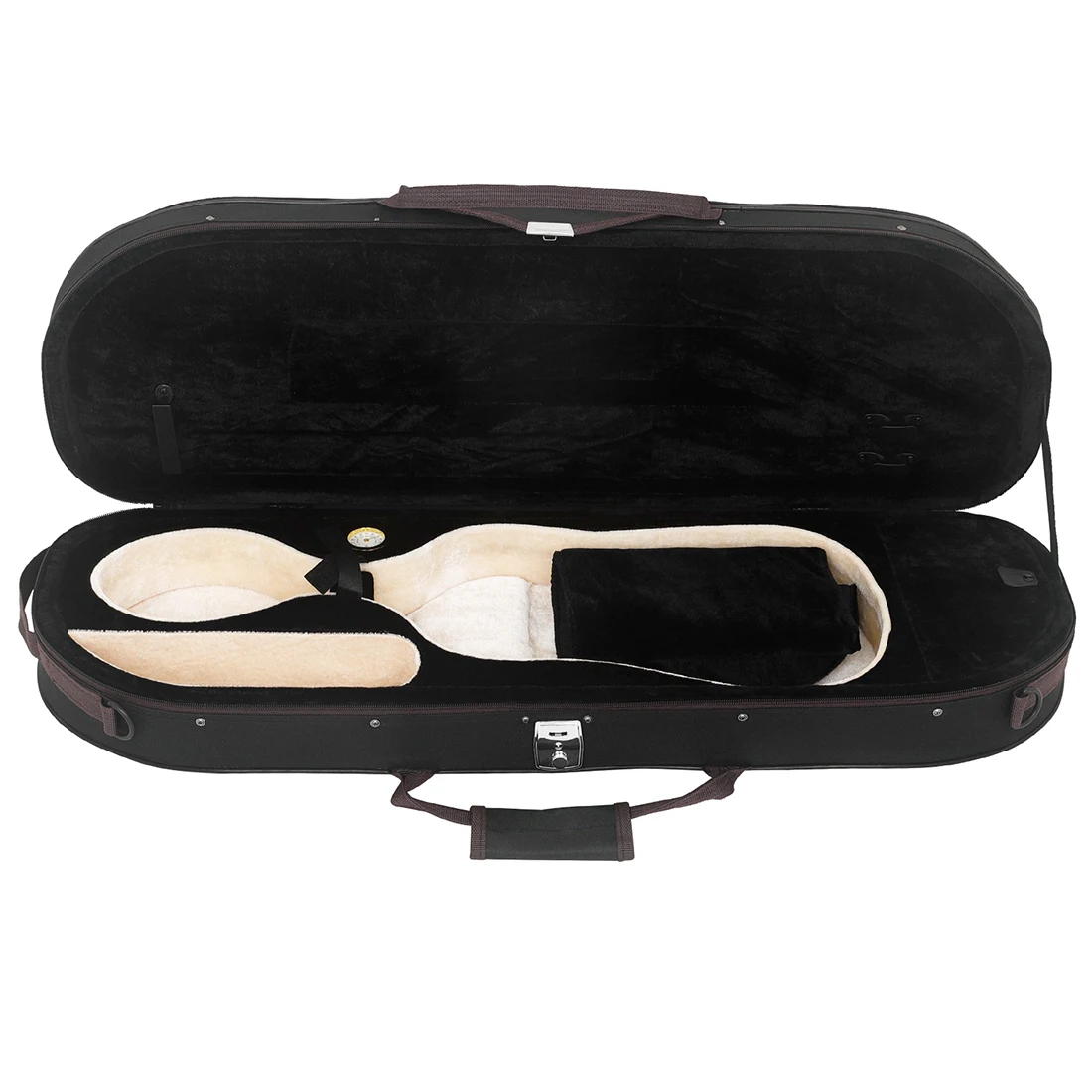 Astonvilla Violin Box Case 4/4 with Hygrometer Oxford Cloth Violin Backpack Case Waterproof Storage Bag Professional Violin Part