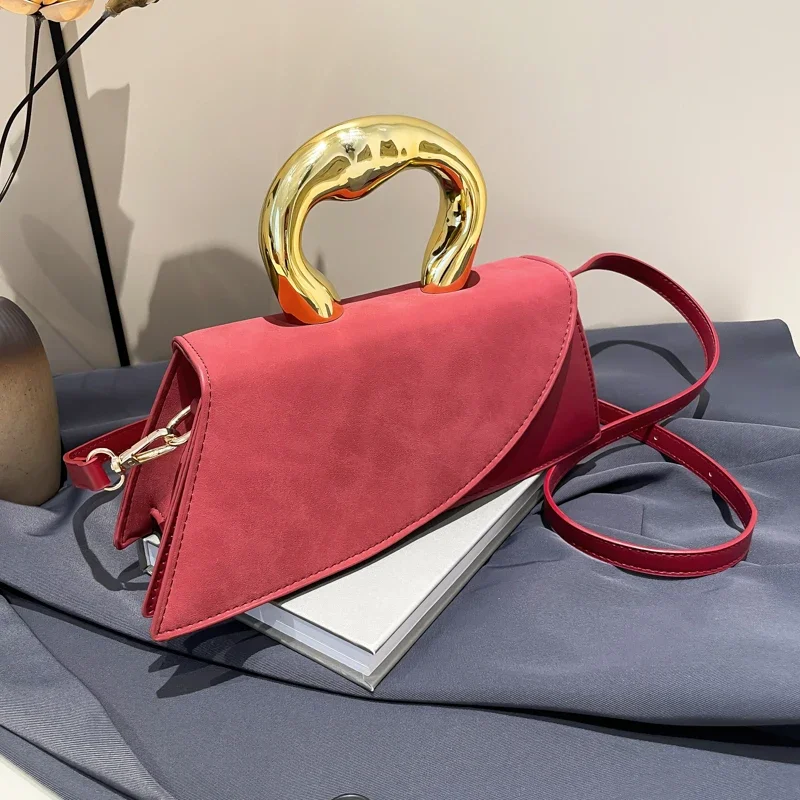 

Fashion Frosted PU Square Shoulder and Crossbody Bags Hot Trendy Solid Hasp Temperament Commute Handbags for Women 2024 Hot Sale