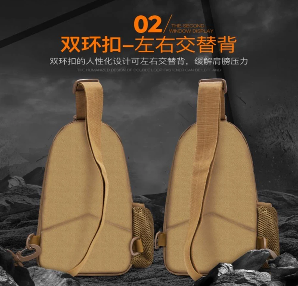 Mini Climbing Multi-Purpose travel Crossbody Fishing Bag Fishing Tackle Sling Bag Outdoor Waterproof Shoulder Backpack