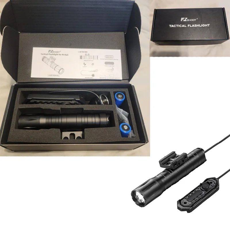 

Фонарь 1800 люмен с кнопочным выключателем и режимом стробоскопа, изготовлен из цельного авиационного алюминия