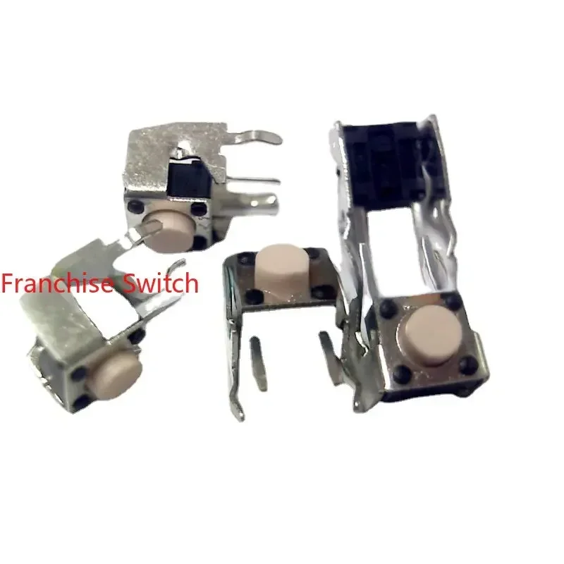 10PCS 6*6*5 Light Touch Switch With Bracket, Ultra High Lifespan, 500000 Side Adjustment Switches