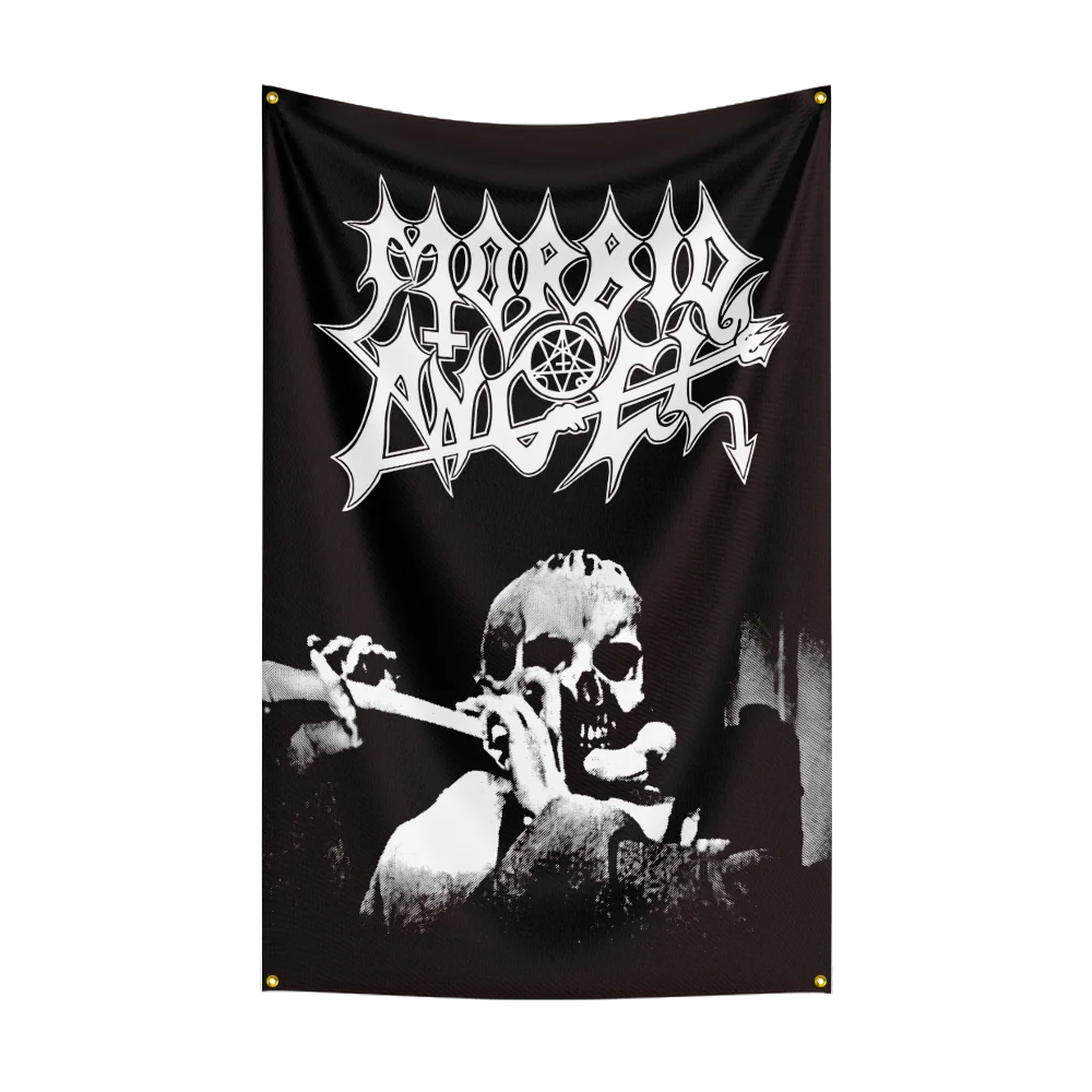 3x5 Ft M-Morbid Angels Heavy Rock Band Flaga Poliester Druk cyfrowy Baner do sypialni Sztuka ścienna Dekoracja gobelinowa na zewnątrz