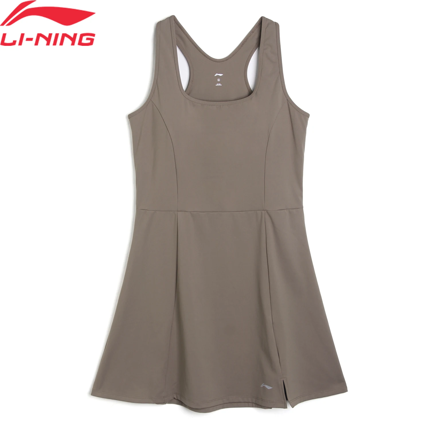 

Li-Ning Women Tennis Dress 64%Polyamide 36%Elastane Slim Fit Flexible LiNing Sports Sleeveless Frock ASKV432