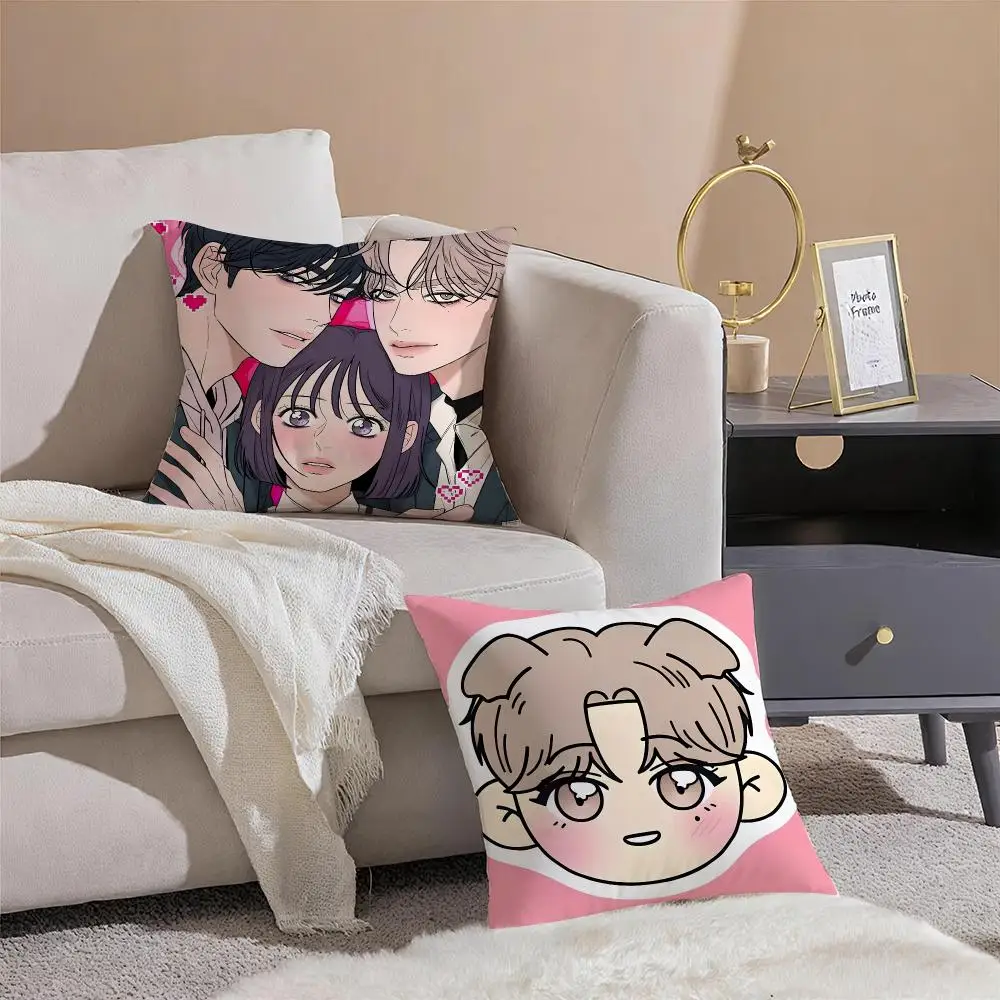 Romantic drama Operation True Love Cushion Cover Throw Pillow Cover Hidden Button Durable Polyester Chair Cushion