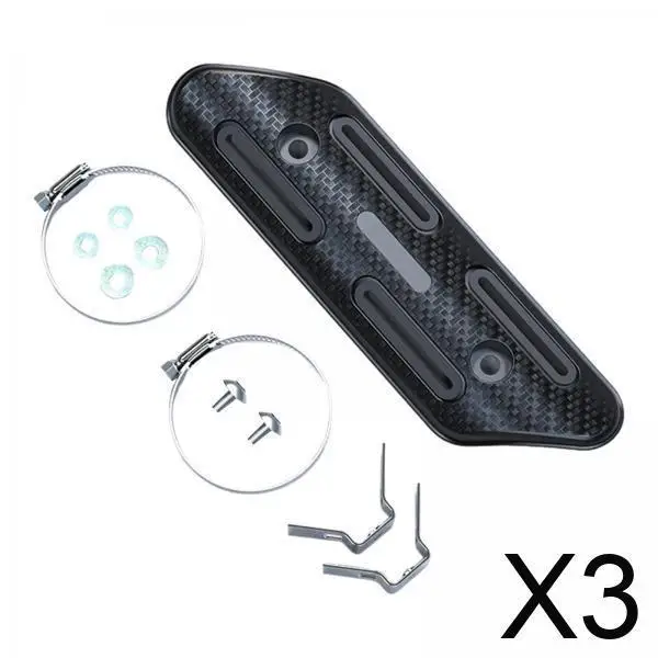

Universal Motorcycle Exhaust Heat Shield Stainless Steel Guard Cover Protector for Various Models