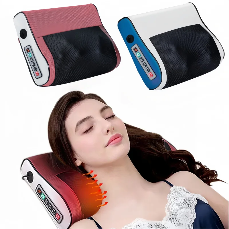 

Multi functional neck and shoulder massager, a household neck and back kneading tool with 6 adjustable hot compress massage func