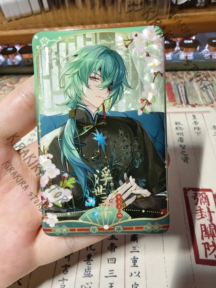 

Honkai: Star Rail Anaxa Cosplay 75mm Badge Rectangular Emblem Acrylic Color Paper Shikishi Laser Ticket Postcard Tassel Pendant