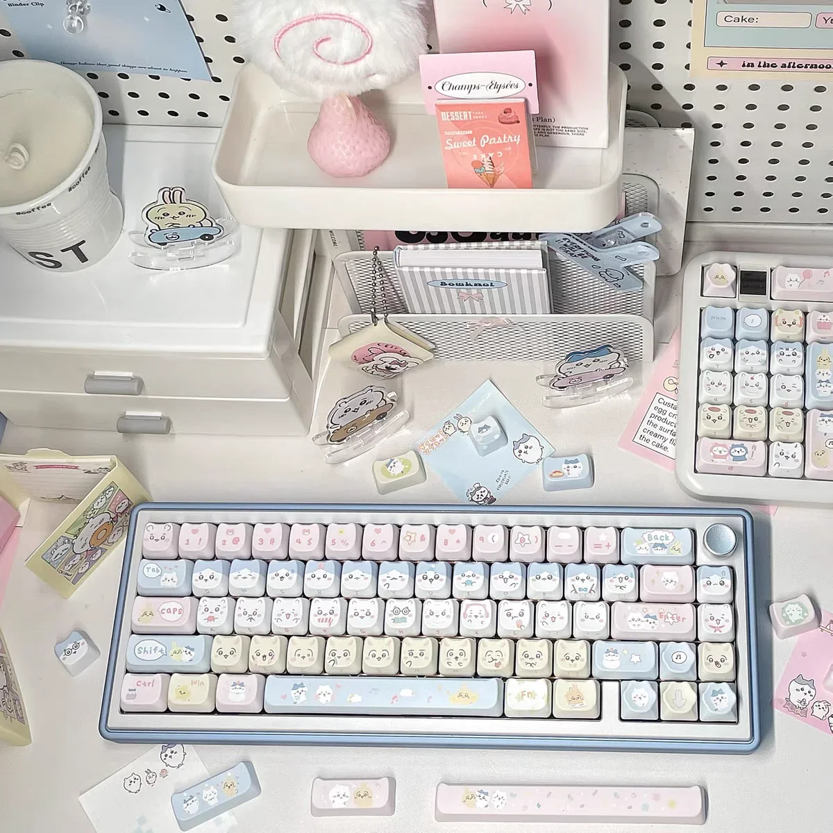 MAO High Kawaii Mechanical Keyboard Cross Keycap PBT Hot Sublimation Cute Personality