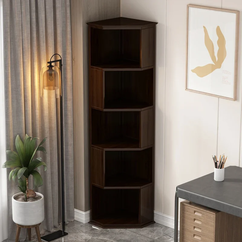 

Wall-Mounted Storage Corner Shelf Corner Modern Minimalist Triangle Cabinet Bookcase