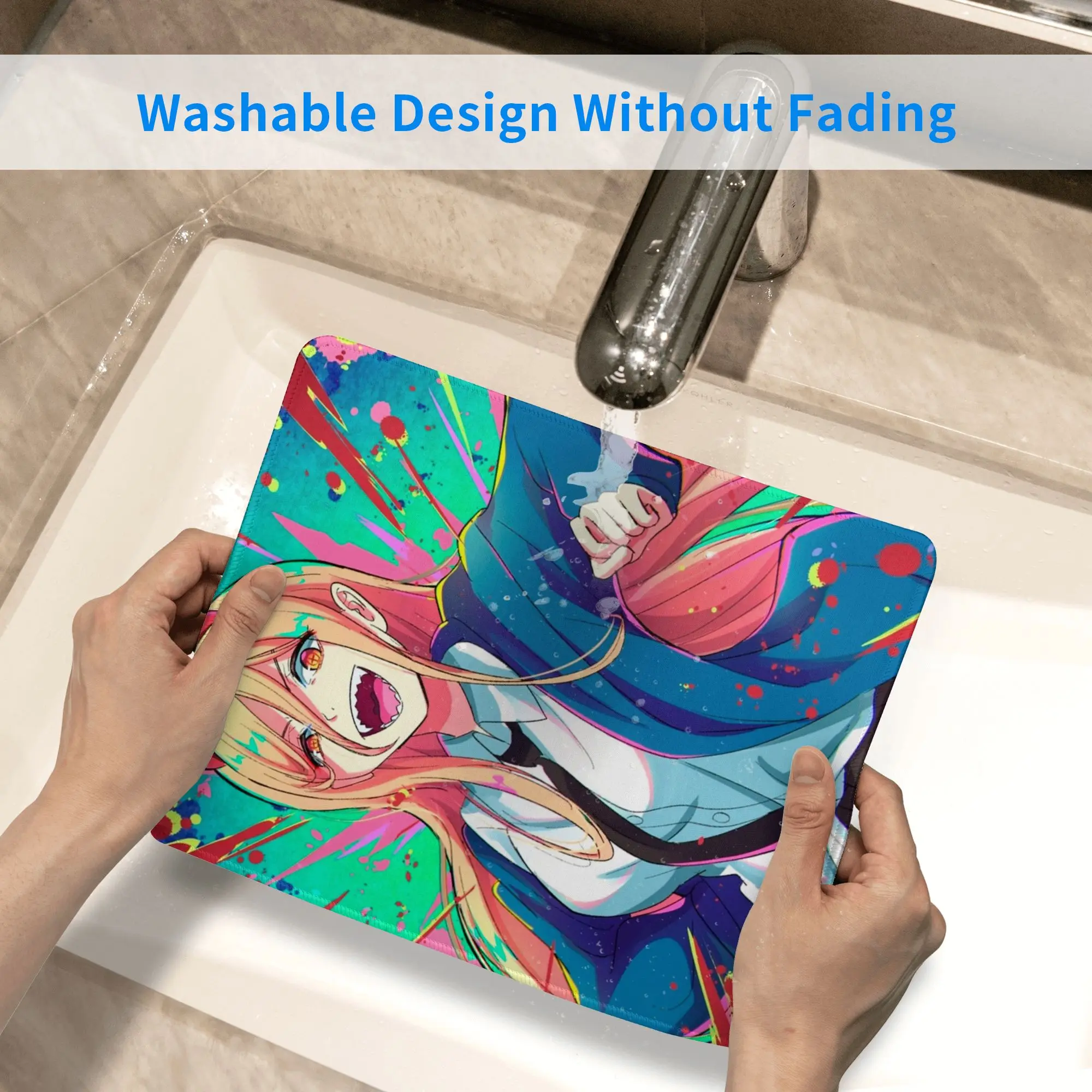 Power Chainsaw Man Devil Game Mouse Pad Teclado Mouse Mat Impressão Mousepad para computador