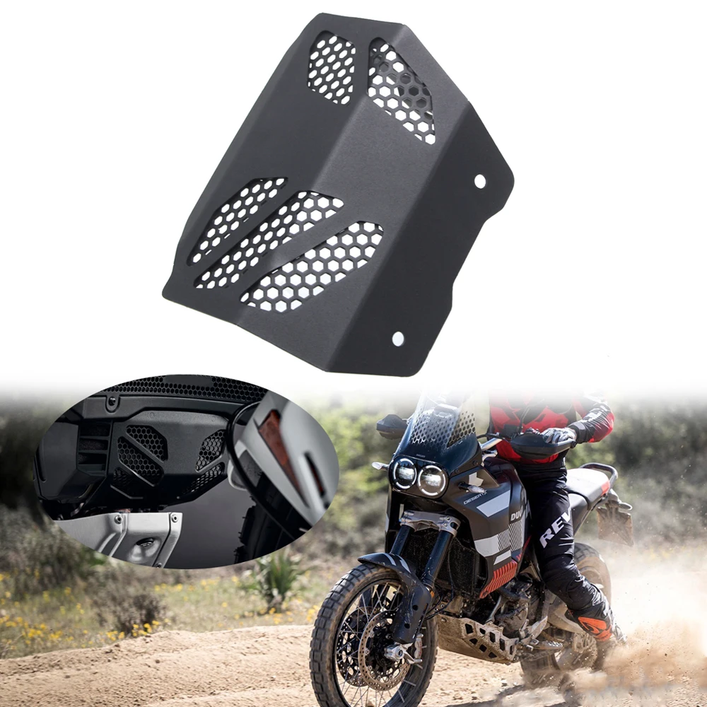 

Motorcycle Accessories Oil cooled hood For Ducati Desert X DesertX 2022 2023 Aluminum Engine Protection grille Radiator Cover