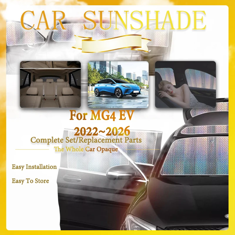 Car Window Sunshade Pad For MG4 EV MG Mulan EH32 2022 2023 2024 2025 2026 Anti-UV Sun Coverage Cover Windshield Auto Accessories