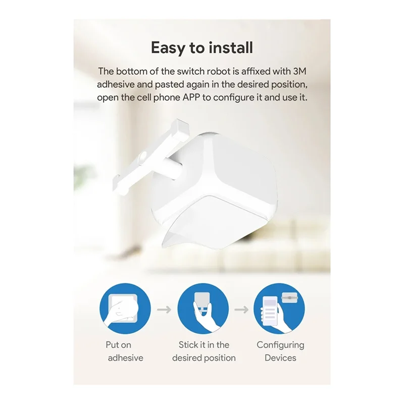 

Перезаряжаемый умный переключатель Tuya Bluetooth 5.2, перезаряжаемый переключатель Tuya Mart Fingerbot Plus, кнопка робота 5 В