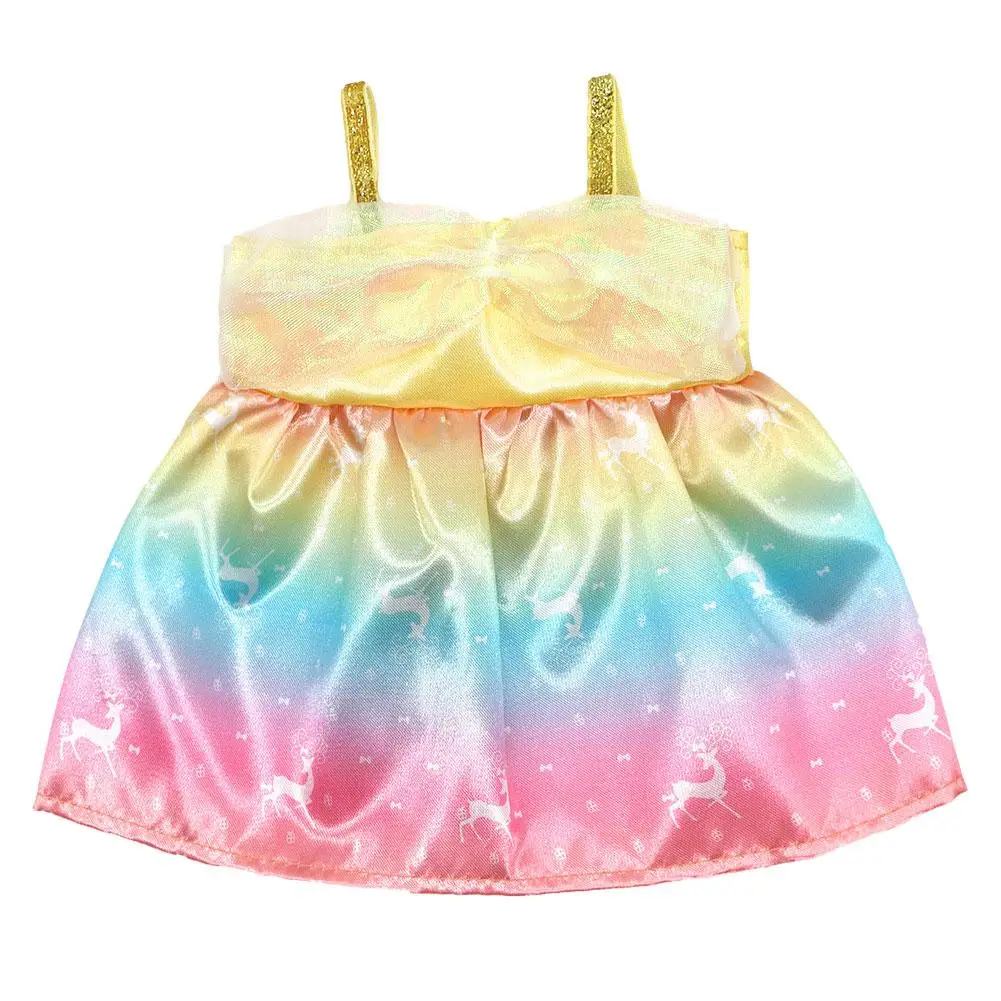 Ubranka dla lalek 18-calowych Koszulka Spodnie Sukienka z motywem kreskówkowym Akcesoria dla lalek amerykańskich Prezent na festiwal urodzinowy