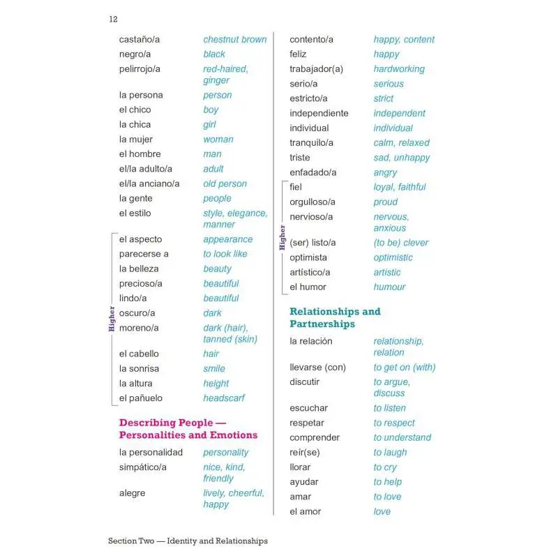 كتاب المفردات الإسبانية GCSE الجديد للامتحانات من مجموعة التنسيق CGP لعام 2026 المحدودة 9781837742165 كتاب