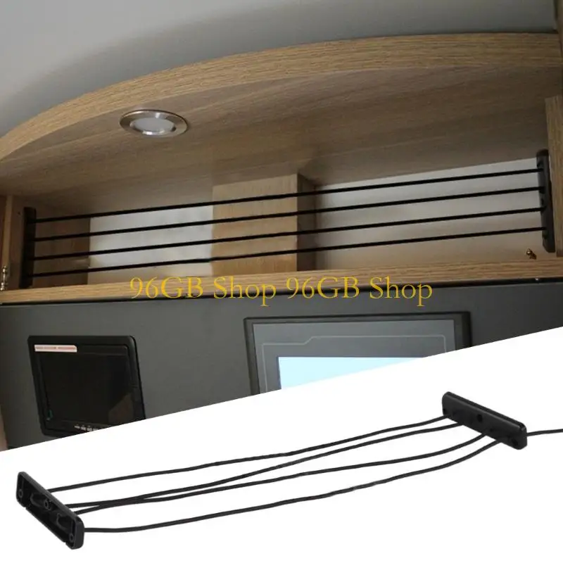 

96GB Sturdy Bungee Cord Luggage Net With Quick Release For Marine Cabinets